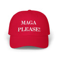 “MAGA PLEASE!” Embroidered Red Baseball Hat